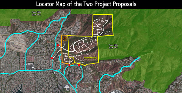 Map of the Two Projects